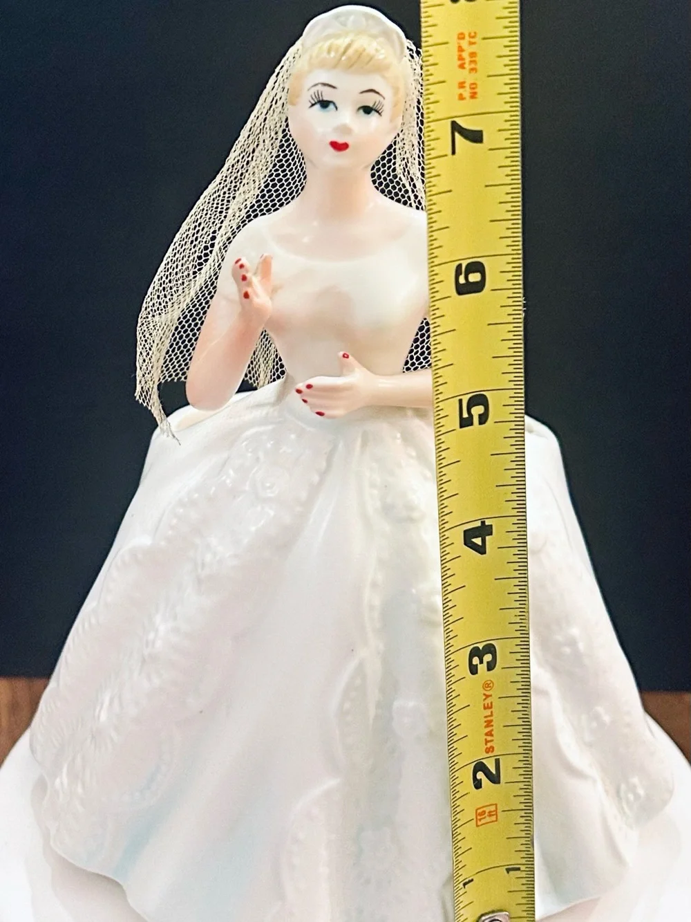 Vintage 1950s Inarco Japan Ceramic Bride Planter Figurine, Mid Century Wedding